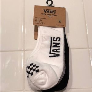 Vans No Show 3 Pack Socks New In Package